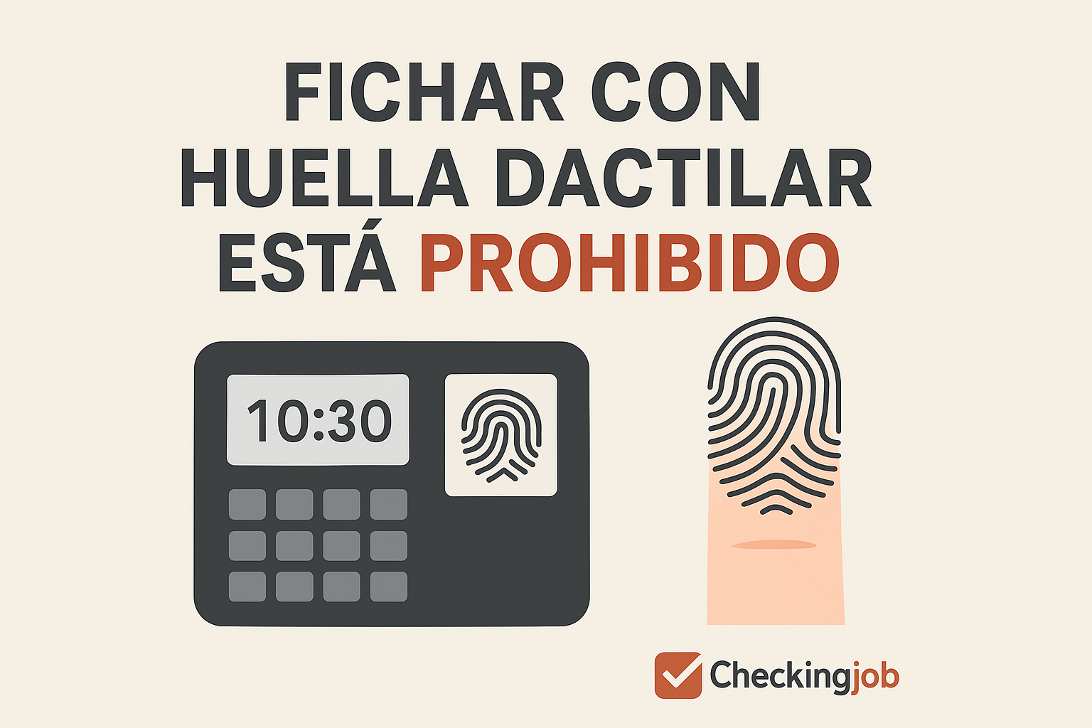 Fichar con la Huella Dactilar está prohibido